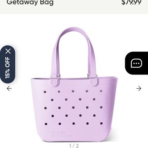 Simple Modern Lilac Medium Size Perforated Tote